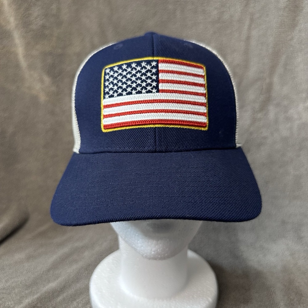 Local Crowns Trucker SnapBack Hat American Flag